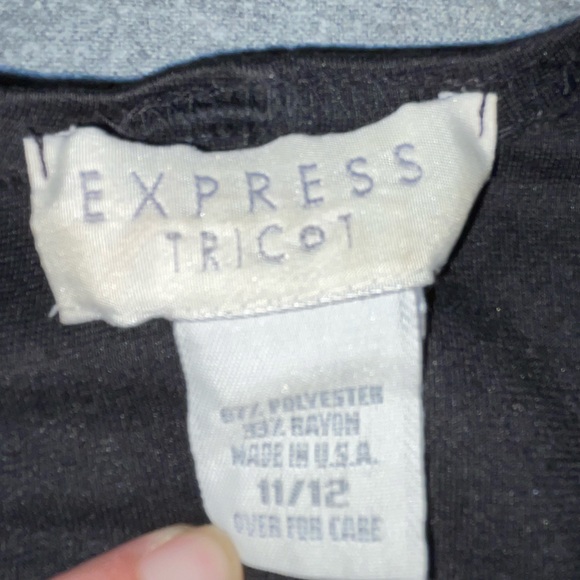 Express Sleeveless Black Mini Dress, Size 11/12 - Picture 2 of 2
